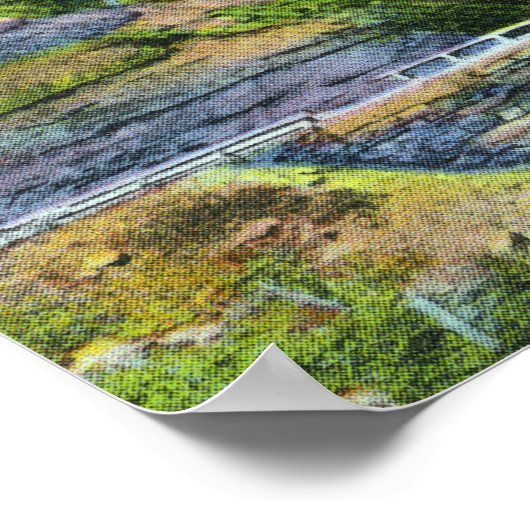 Horseshoe Curve View of Bastion滝 ポスター (角)