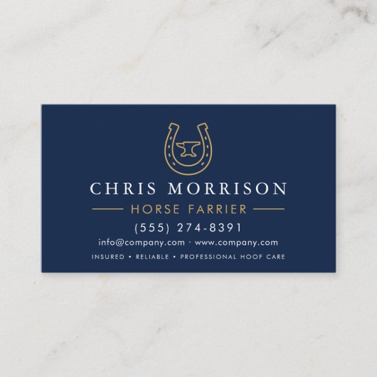 Horseshoe Farrier  名刺 (正面)