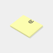 Horseshoe monogram yellow Post-it®ノート ポストイット (アングル)