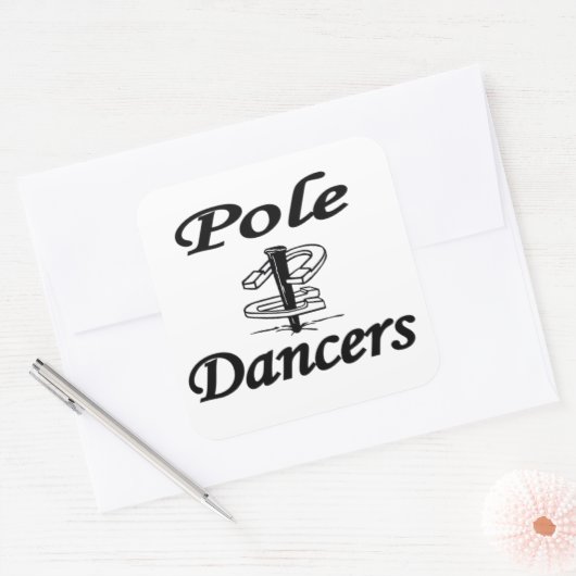 HorseShoe Pole Dancersスタンプ スクエアシール (封筒)