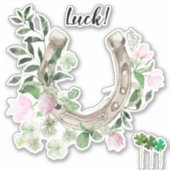 Horseshoe & Shamrocksシール シール (正面)