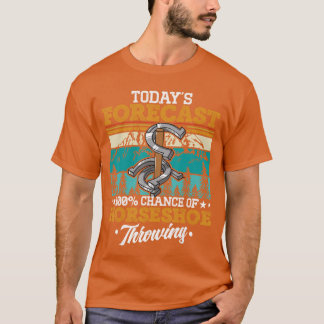 Horseshoehrowing Game Playing Pitchingossing boy g Tシャツ