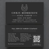 Horseshoeing Farrier QR Code 名刺