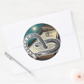 HorseShoesとピット ラウンドシール (封筒)