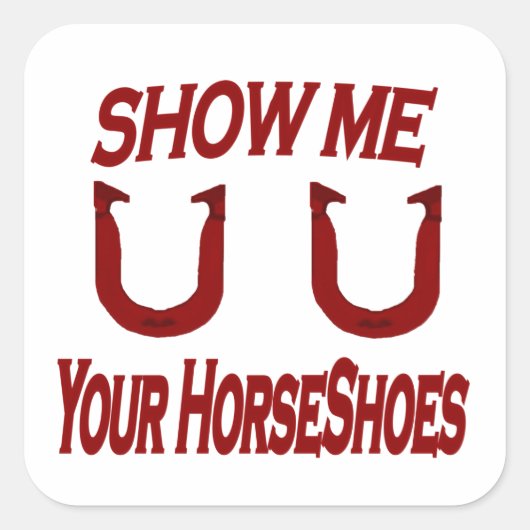 HorseShoesを表示する スクエアシール (正面)