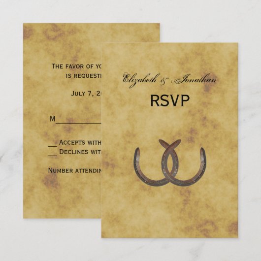 Horseshoes素朴 BG動揺して RSVP (正面/裏面)