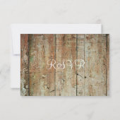 Horseshoes素朴 Country Weding RSVPカード (裏面)