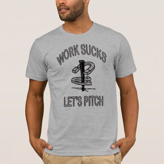 HorseShoes – 基本アメリカンティー Tシャツ (正面)