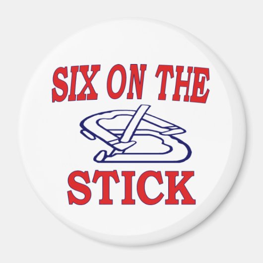 HorseShoes 3"マグネット – スティック上の6 マグネット (正面)