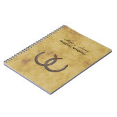 Horseshoes BG素朴の結婚Journal ノートブック (左側)