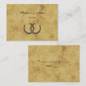 Horseshoes BG素朴エスコート動揺してカード プレイスカード (正面/裏面)