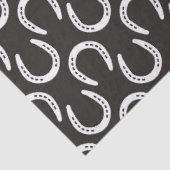 Horseshoes Black Equestrian Cowboy Horse Barn 薄葉紙 (詳細)