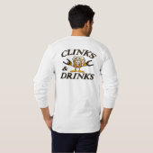 HorseShoes "Clinks"長袖アメリカンアパレル Tシャツ (裏面フル)