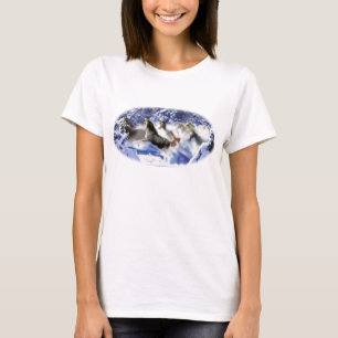 horseSnowHerd Tシャツ