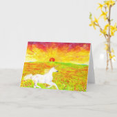 horsesunset カード (黄色い花)