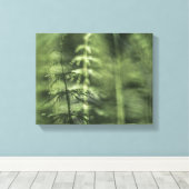 Horsetailフォトグリーンフローラ キャンバスプリント (インサイチュ (ウッドフロア))