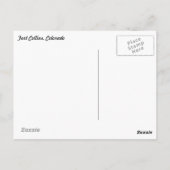 Horsetoothリザーバコロラドポストカード ポストカード (裏面)