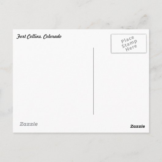 Horsetoothリザーバコロラドポストカード ポストカード (裏面)