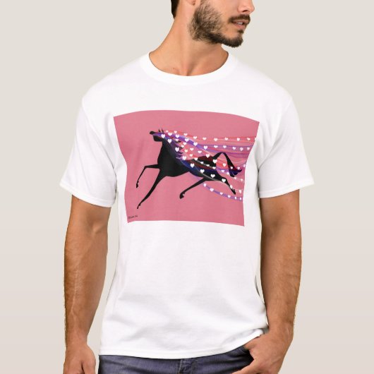 HorseWithValentineのベール Tシャツ (正面)