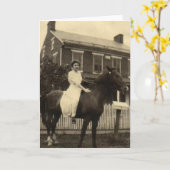 Horsewoman カード (黄色い花)