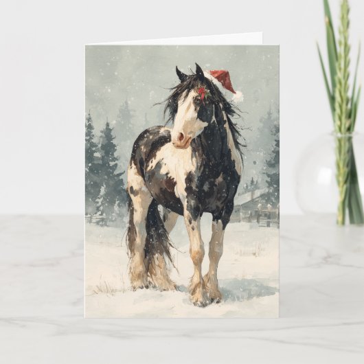  Horsey Christmas Greeting Card  シーズンカード (正面)