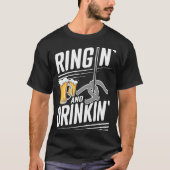 Horshoe Pitcher Ringin And Drinkin  Horseshoe Pitc Tシャツ (正面)