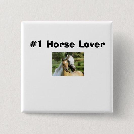 horsie、#1馬好き 缶バッジ (正面)