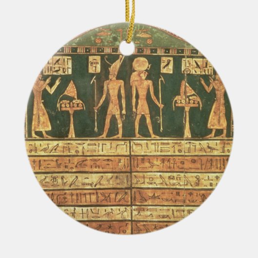 Horsieseの遅い期間(色彩の鮮やかな木)の石碑 セラミックオーナメント (正面)