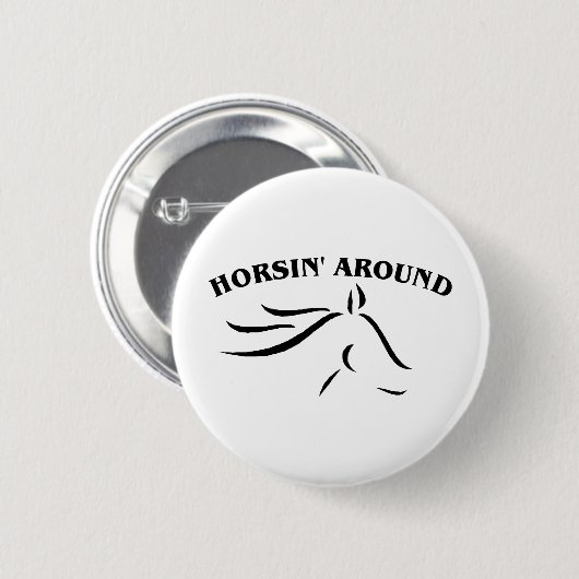 Horsin 缶バッジ (正面&裏面)