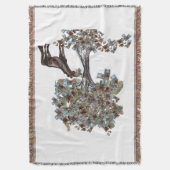 horsy食べ物の$ treeこのバージョンは多くの葉 スローブランケット (正面縦)