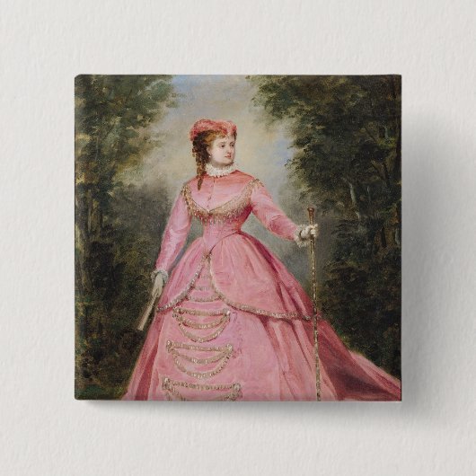 Hortenseシュナイダー1868年 缶バッジ (正面)