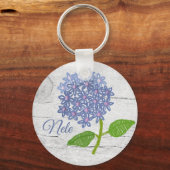  Hortensie, personalisiert   キーホルダー (正面)