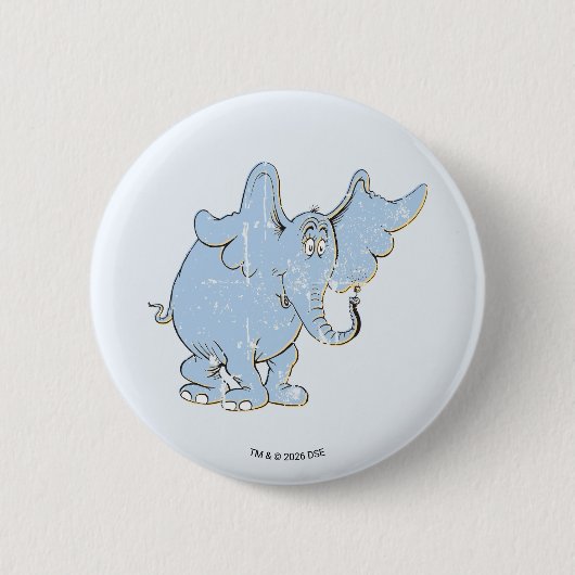 Horton Hears A Who | Horton Distressed 缶バッジ (正面)