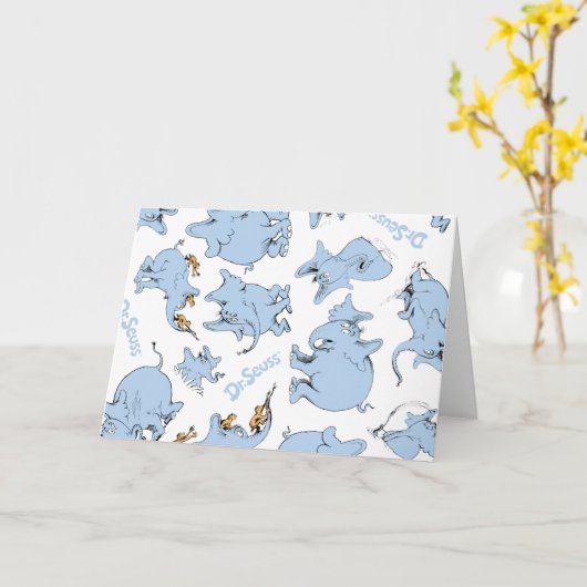 Horton Hears A Who Monkey Pattern カード (黄色い花)