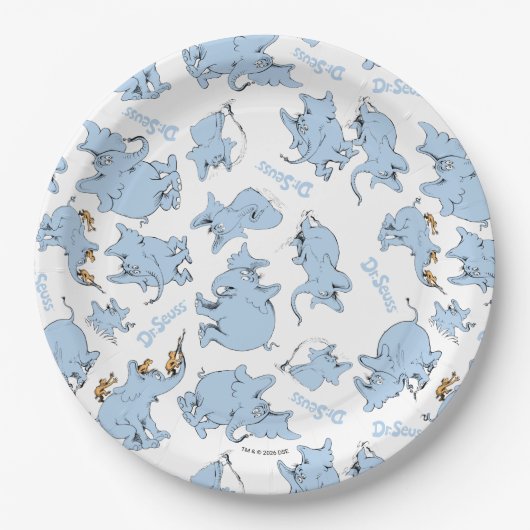 Horton Hears A Who Monkey Pattern ペーパープレート (正面)