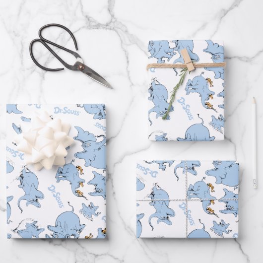 Horton Hears A Who Monkey Pattern ラッピングペーパーシート (正面)