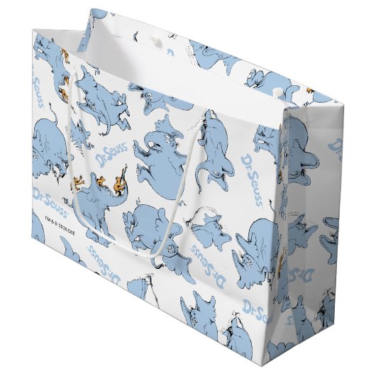 Horton Hears A Who Monkey Pattern ラージペーパーバッグ (正面アングル)