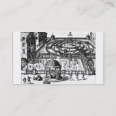 「Hortum Viridariorumque Elegantesからの庭、と 名刺 (裏面)