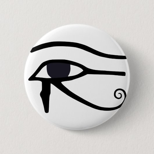 HORUSのエジプトの目 缶バッジ (正面)