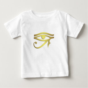horusのエジプトの記号のベビーのワイシャツの目 ベビーTシャツ