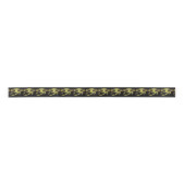 horusのエジプトの記号の黒の目 サテンリボン (正面)