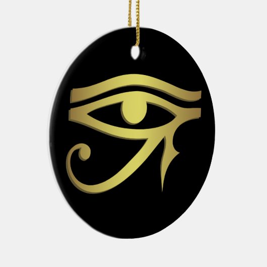 horusのエジプトの記号の黒の目 セラミックオーナメント (右)