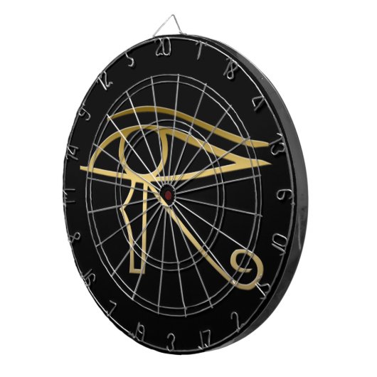 Horusのエジプト人の記号の目 ダーツボード (正面右)