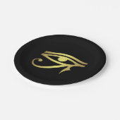 horusのエジプト人の記号の目 ペーパープレート (アングル)