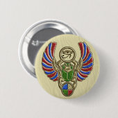 Horusのオオタマオシコガネボタンの目 缶バッジ (正面&裏面)