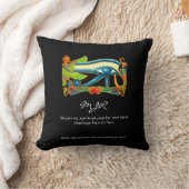 Horusロゴの神秘的な目を持つ超能力者 クッション (ブランケット)