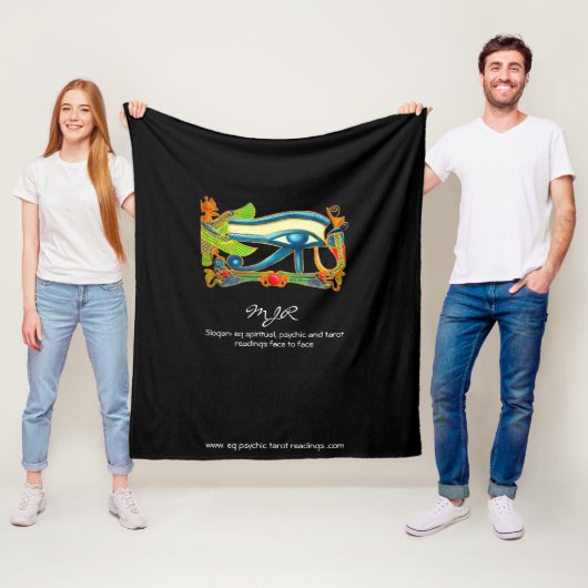 Horusロゴの神秘的な目を持つ超能力者 フリースブランケット (インサイチュ)