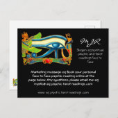 Horusロゴの神秘的な目を持つ超能力者 ポストカード (正面/裏面)