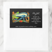 Horusロゴの神秘的な目を持つ超能力者 長方形シール (バッグ)