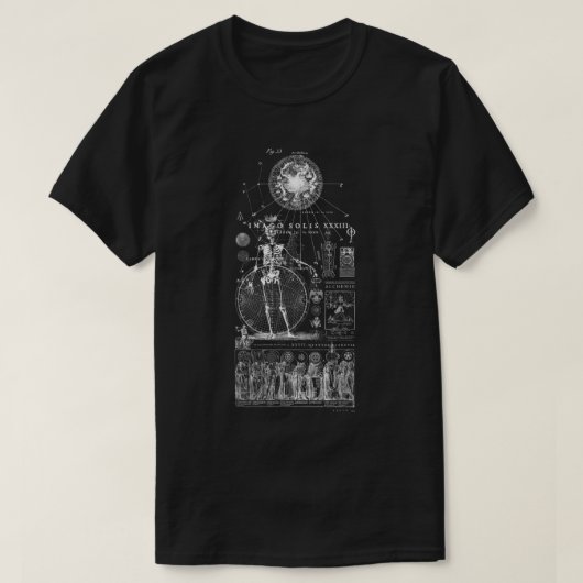 HORUS - Amun Ra - – 日太陽の神の錬金術 – オカルト Tシャツ (デザイン正面)